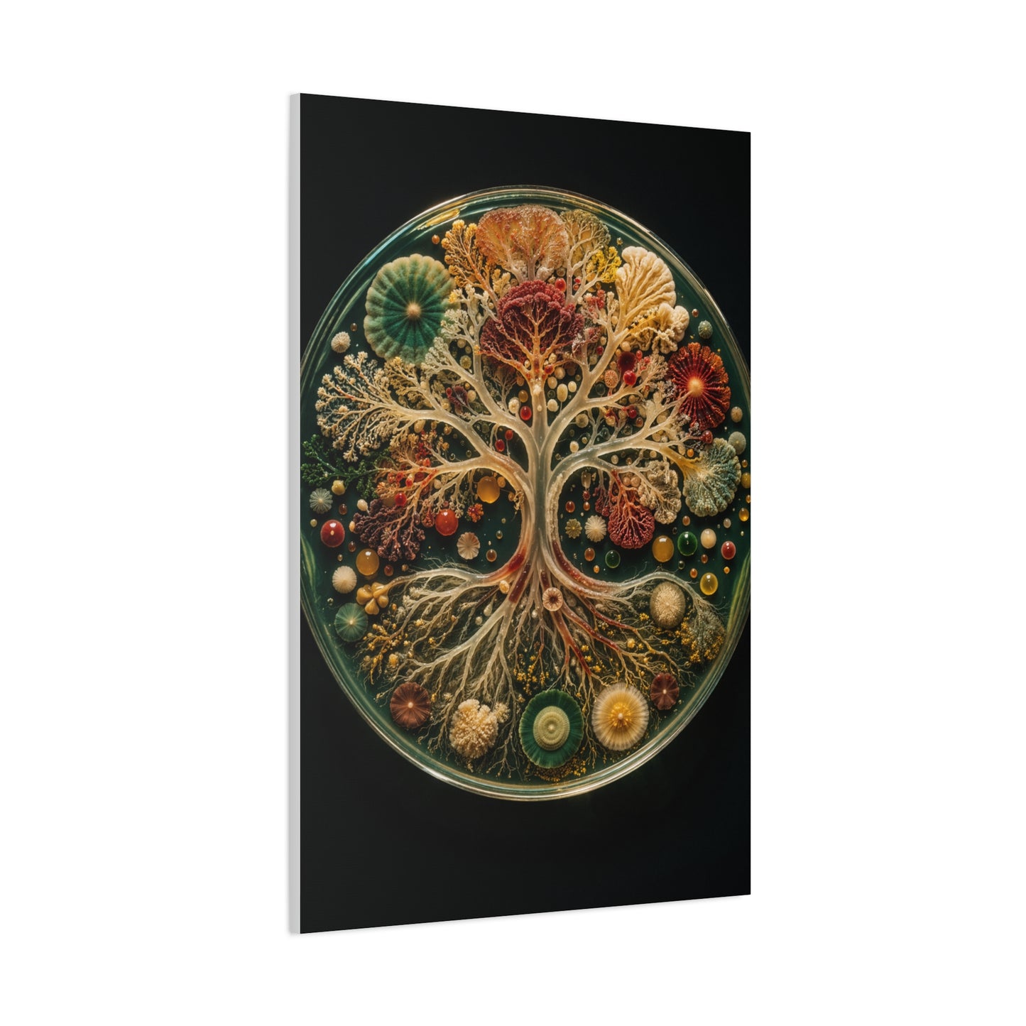 Agar Art Tree of Life Petri Study Wall Art & Canvas Print