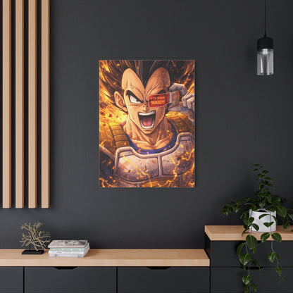 Vegeta Super Saiyan It's Over 9000 Wall Art & Canvas Print