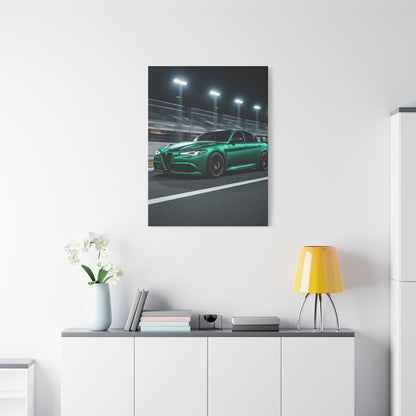 Alfa Romeo Giulia Quadrifoglio Night Circuit Stance Wall Art & Canvas Prints