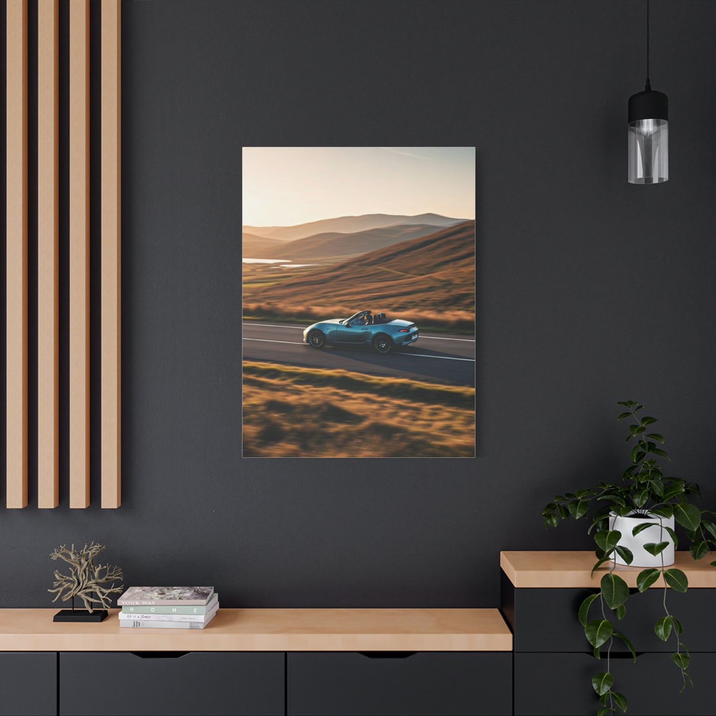 Mazda MX-5 Miata Winding Countryside Road Wall Art & Canvas Prints