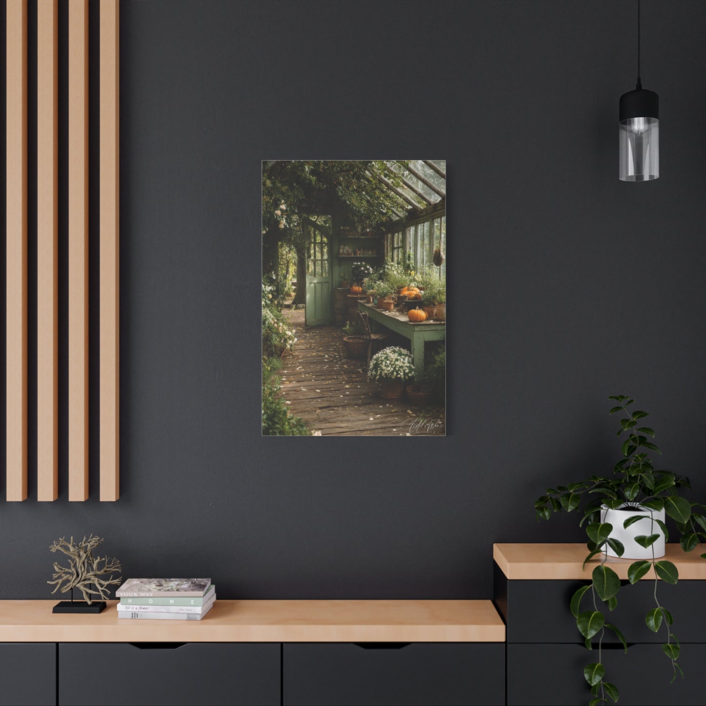Farmhouse Greenhouse Harvest Interior Wall Art & Canvas Print