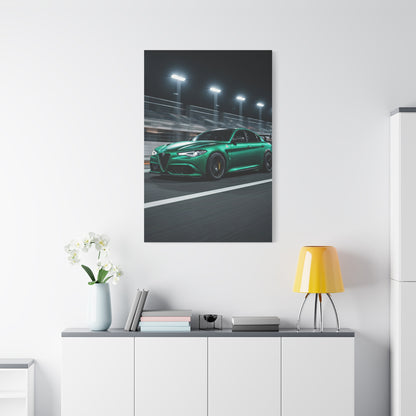 Alfa Romeo Giulia Quadrifoglio Night Circuit Stance Wall Art & Canvas Prints