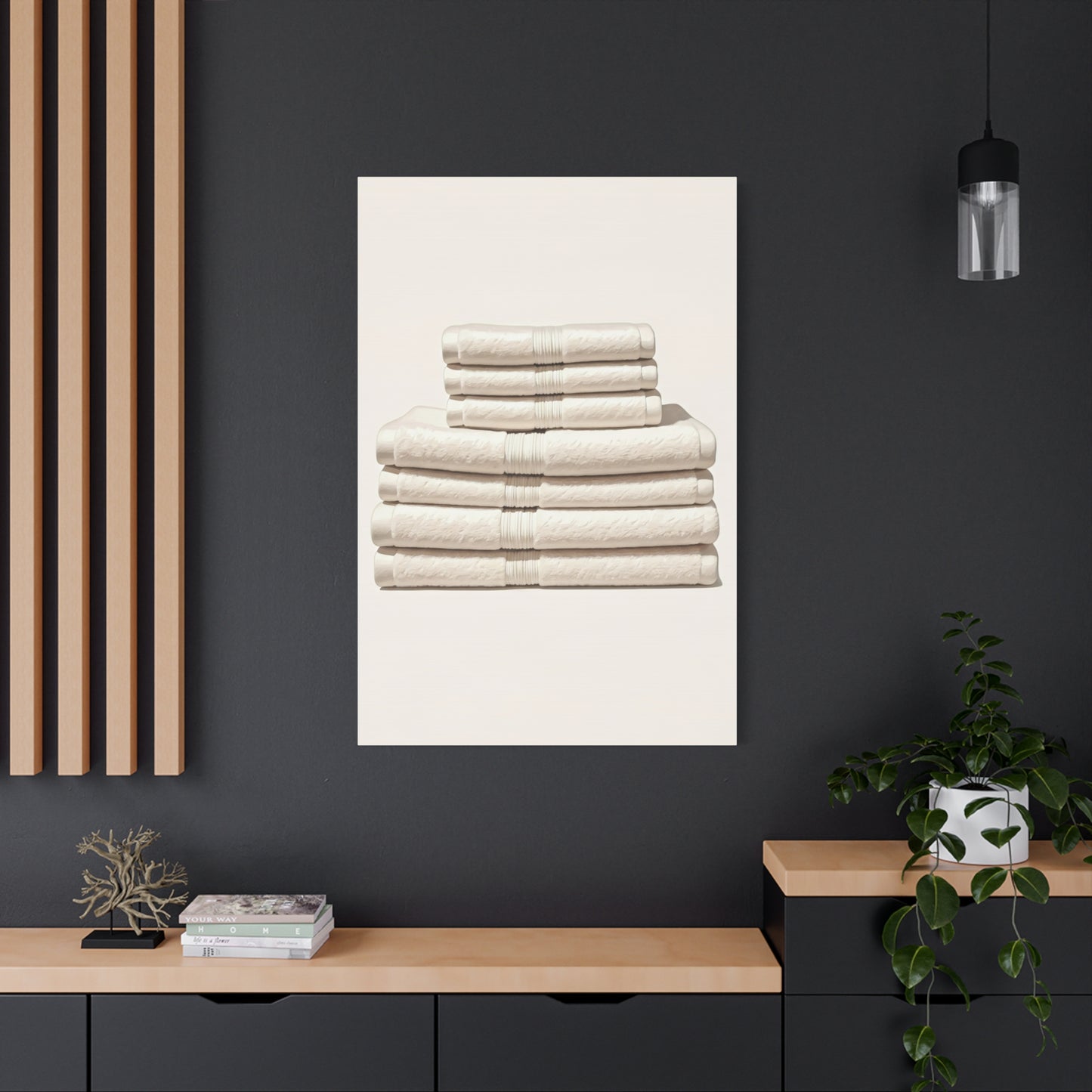 Neutral Linen Stack Wall Art & Canvas Prints