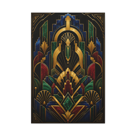 Neo Art Deco Jewel Geometry Wall Art & Canvas Print
