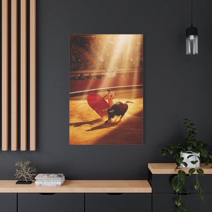 Golden Arena Matador Bullfight Wall Art & Canvas Print