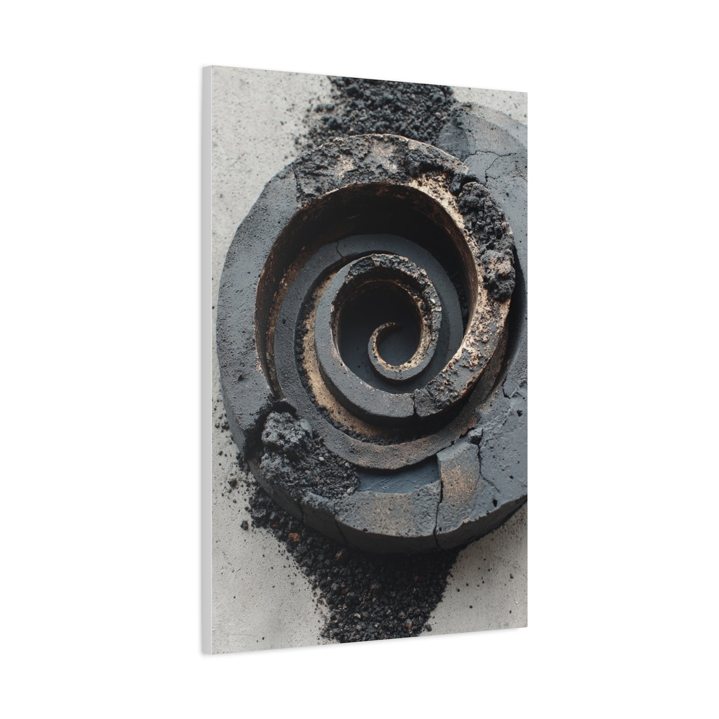 Industrial Spiral Form Abstraction Wall Art & Canvas Print