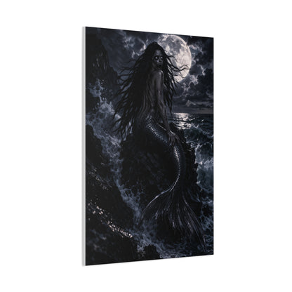 Moonlit Gothic Siren Darkness Wall Art & Canvas Print
