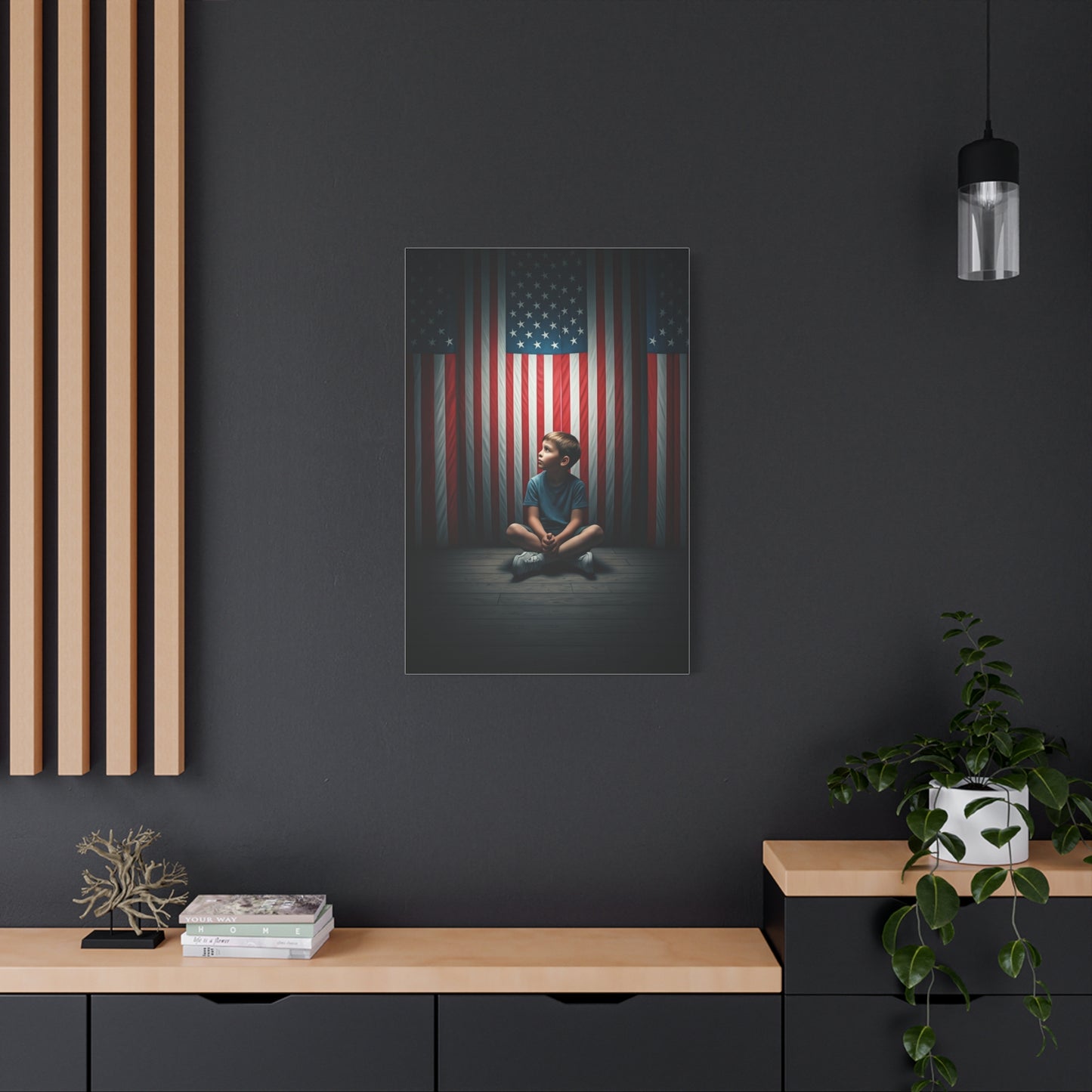 Quiet Sacrifice Beneath the Stars and Stripes Wall Art & Canvas Prints