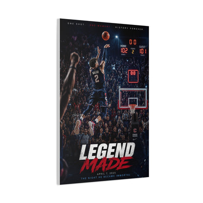 Legend Made Championship Basketball Sports Wall Art & Canvas Print