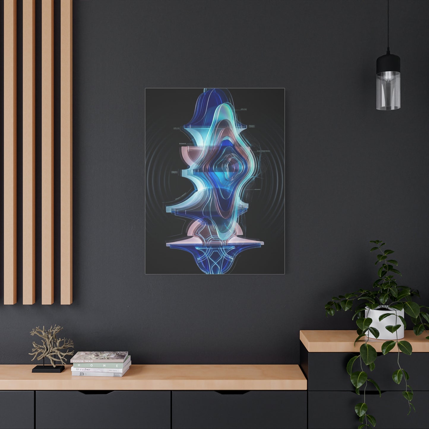Futuristic Soundform Resonance Wall Art & Canvas Print