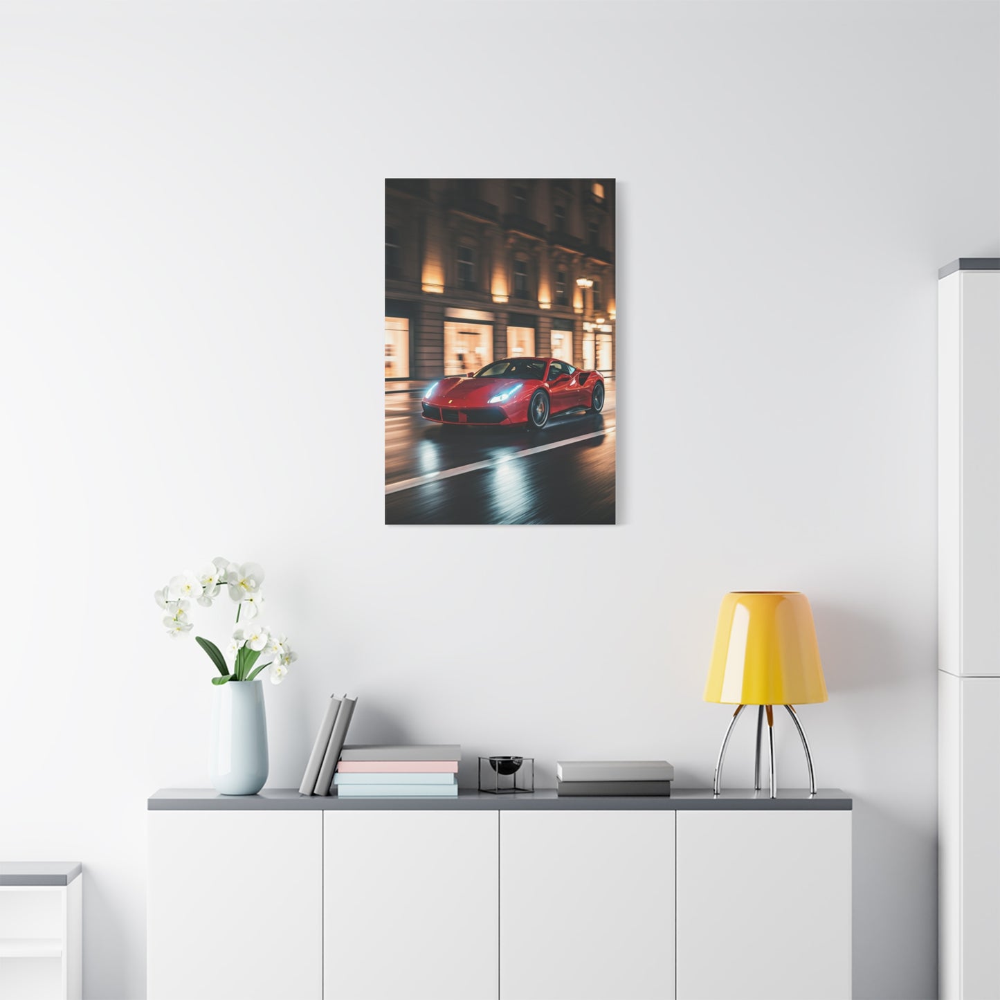Ferrari 488 GTB City Boulevard Elegance Wall Art & Canvas Prints