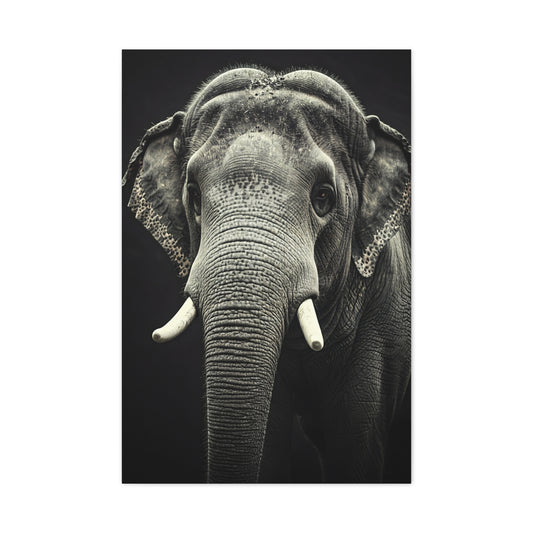 Regal Elephant Close-Up Wall Art & Canvas Prints