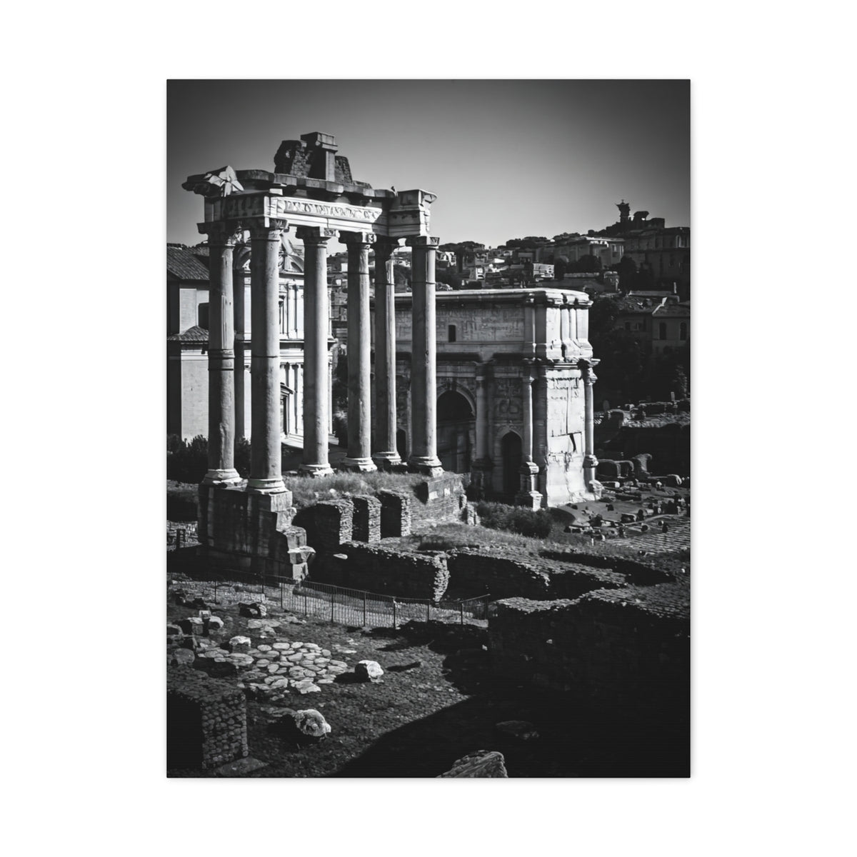 Roman Forum Ruins Architectural Heritage Wall Art & Canvas Prints
