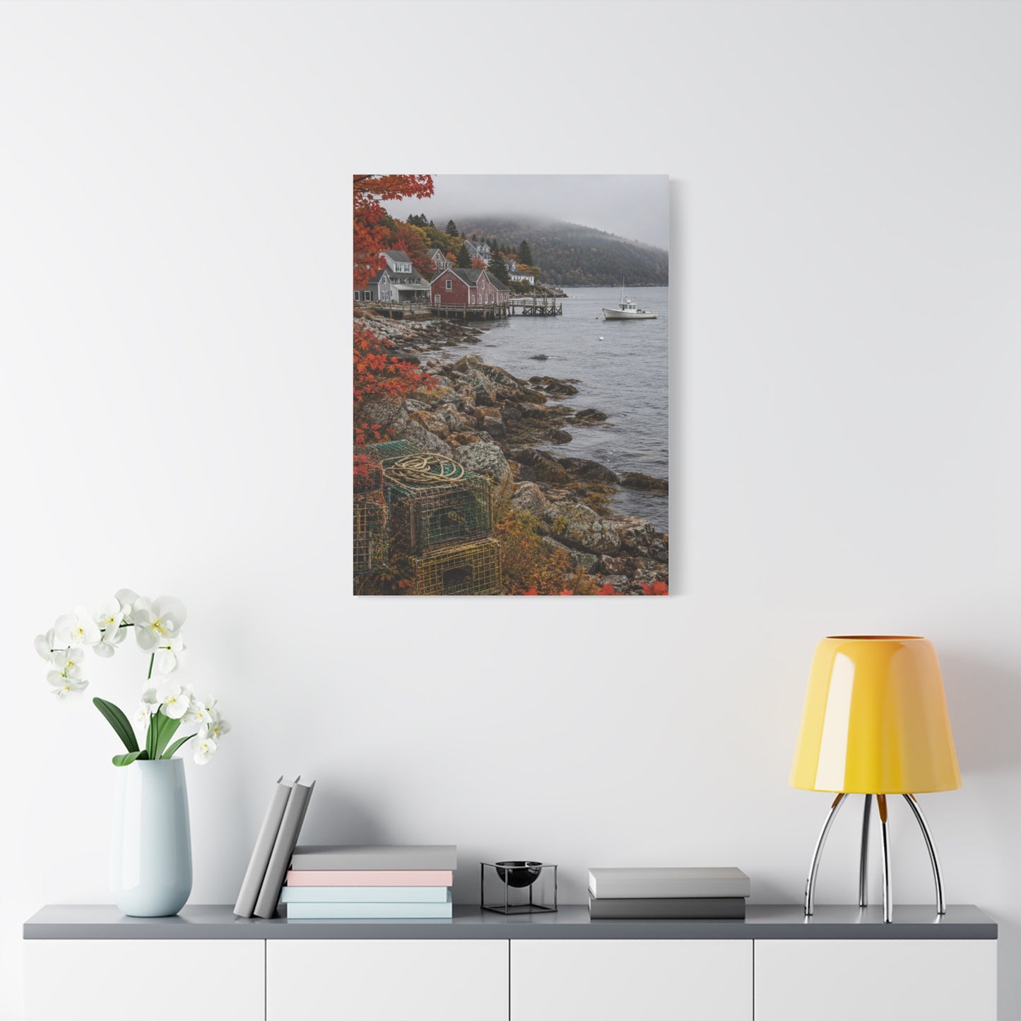 Bar Harbor Maine Coastal Autumn Wall Art & Canvas Print