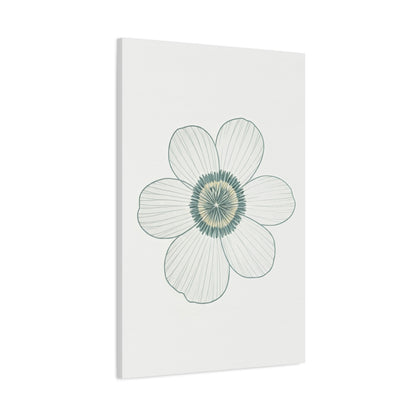 Minimal Line Floral Sketch Wall Art & Canvas Prints