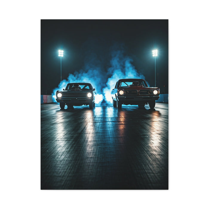 Twin Blower Launch Camaro vs Firebird Wall Art & Canvas Prints