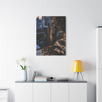 Italian Moka Pot Morning Ritual Wall Art & Canvas Print