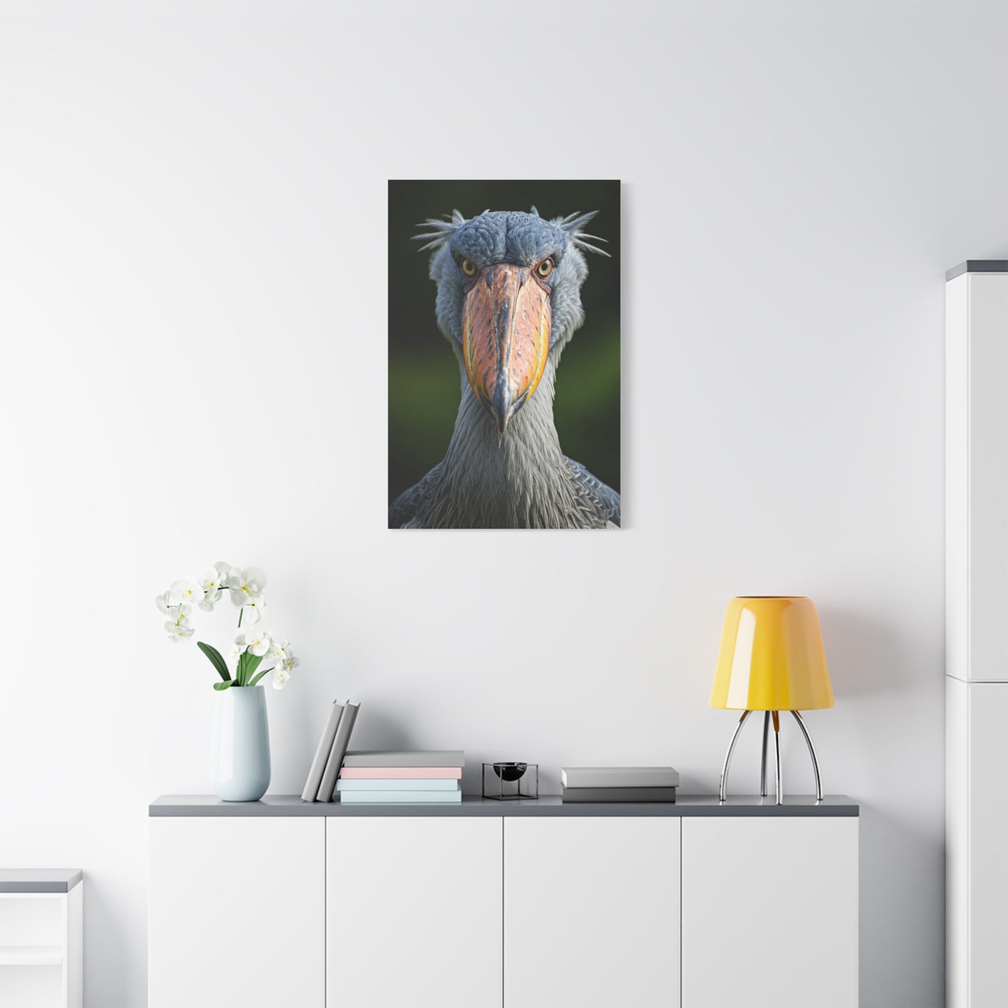 Majestic Shoebill Stork Close-Up Wall Art & Canvas Prints
