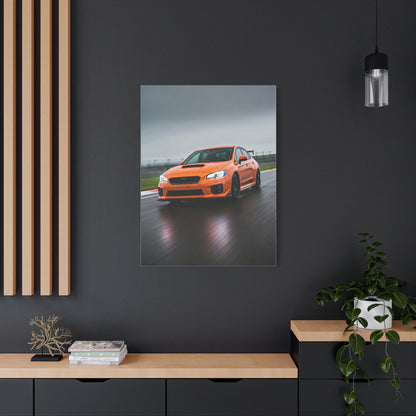 Subaru WRX STI Wet Circuit Rally Attack Wall Art & Canvas Prints