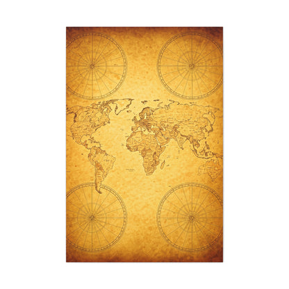 Golden Compass Mandala Art Deco Wall Art & Canvas Prints
