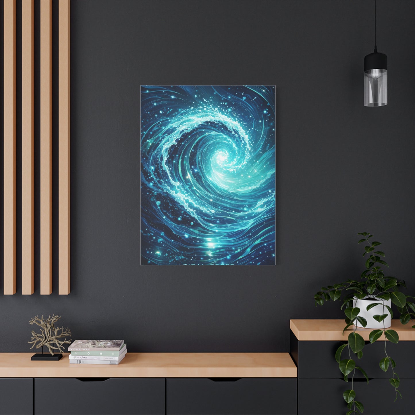 Tidal Force Abstract Ocean Wall Art & Canvas Print