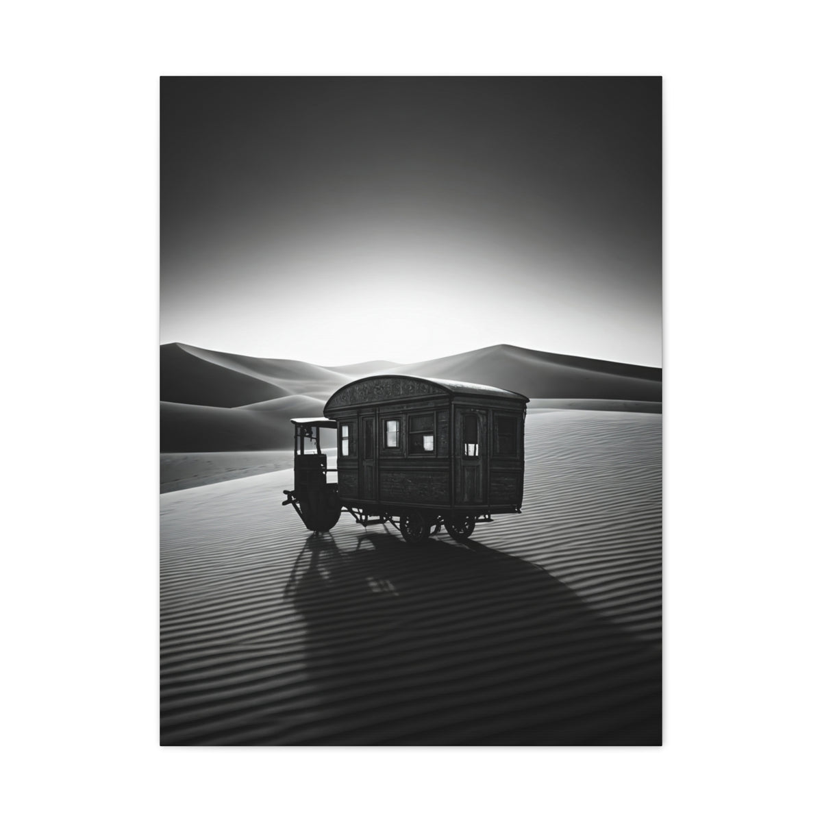 Desert Caravan in Moonlight Wall Art & Canvas Prints