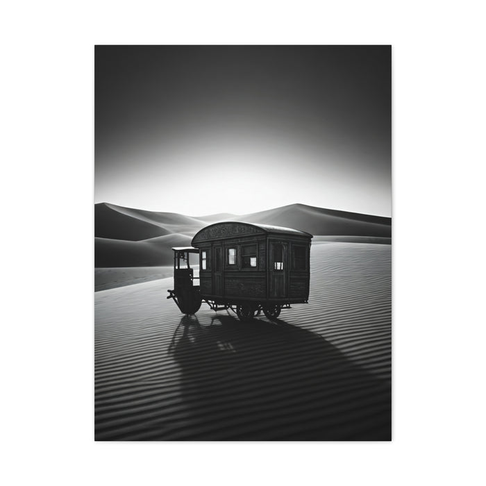 Desert Caravan in Moonlight Wall Art & Canvas Prints