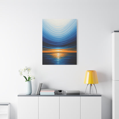 Serene Tidal Horizon Abstract Wall Art & Canvas Prints