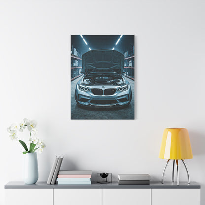 BMW M2 Industrial Workshop Lighting Wall Art & Canvas Prints