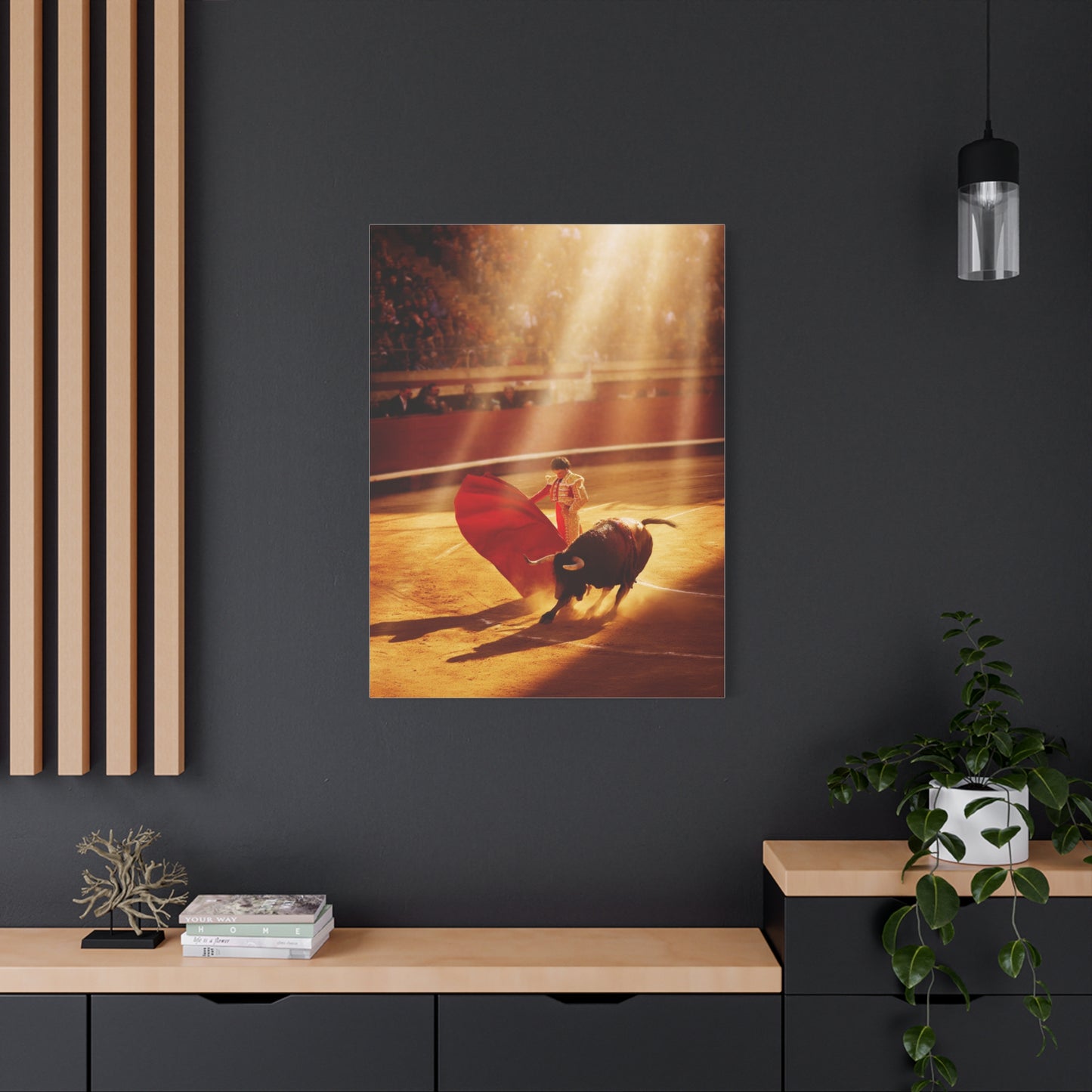 Golden Arena Matador Bullfight Wall Art & Canvas Print