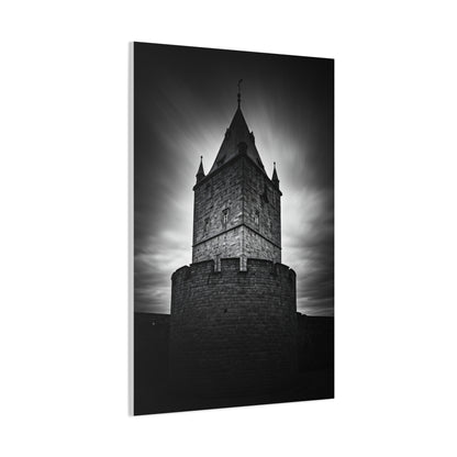 Gothic Fortress Tower Under Dramatic Skies Wall Art & Canvas Prints