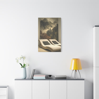 Woodland Dusk Forest Landscape Wall Art & Canvas Print