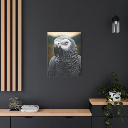 Sophisticated African Grey Parrot Portrait Wall Art & Canvas Prints