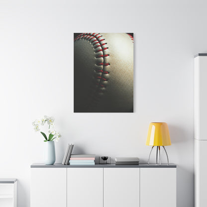 Close-Up Baseball Stitch Detail Wall Art & Canvas Prints
