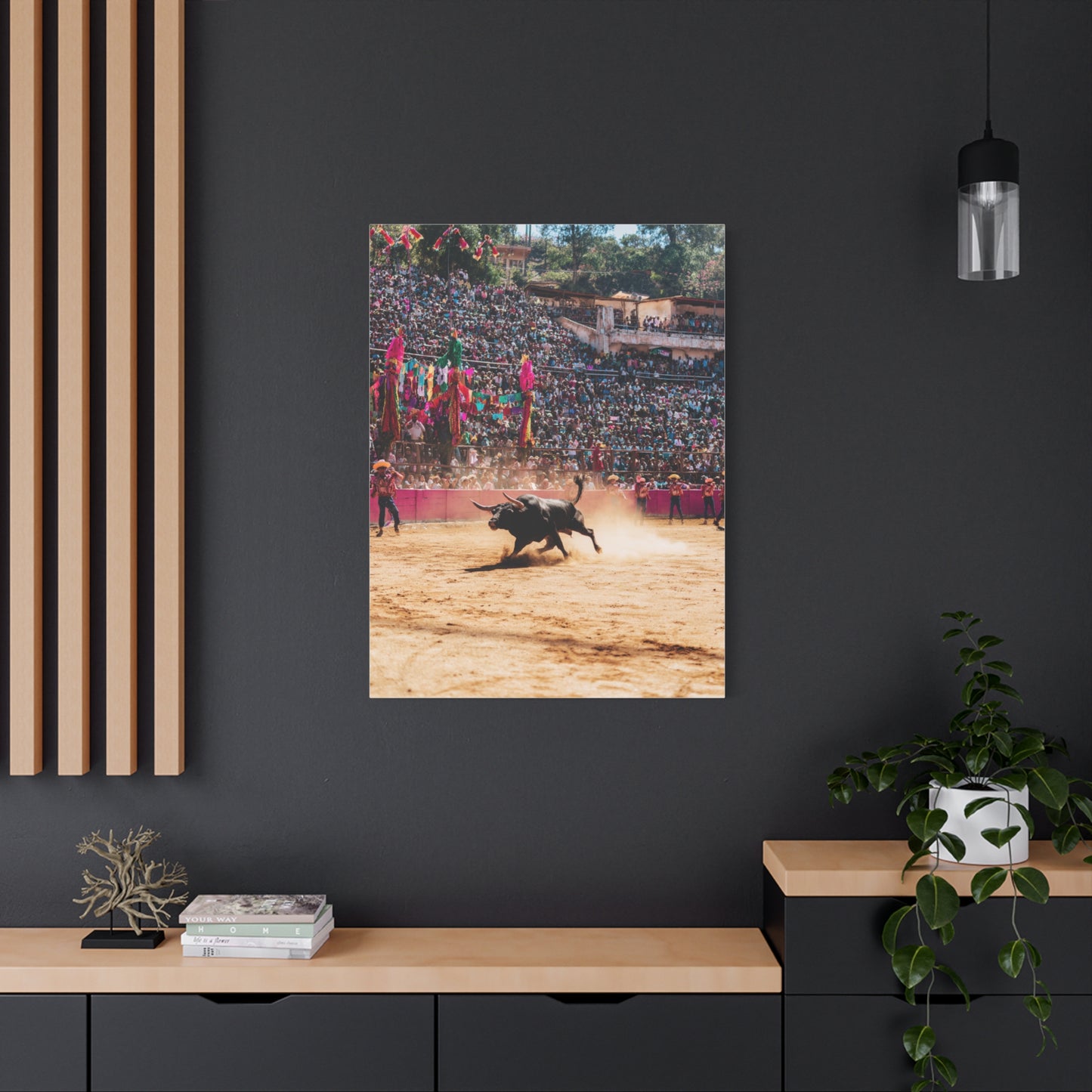Latin American Bull Festival Arena Wall Art & Canvas Print