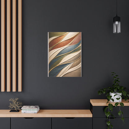 Dimensional Wrapped Textile Bands Wall Art & Canvas Print