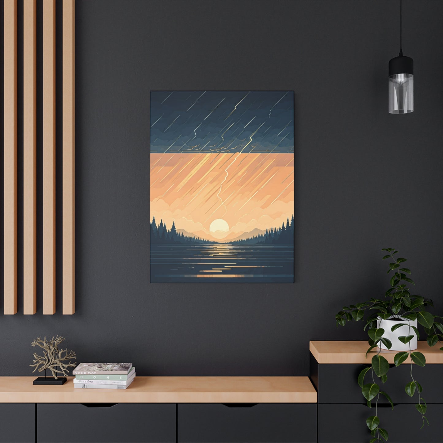 Rainfall at Dusk Wall Art & Canvas Prints