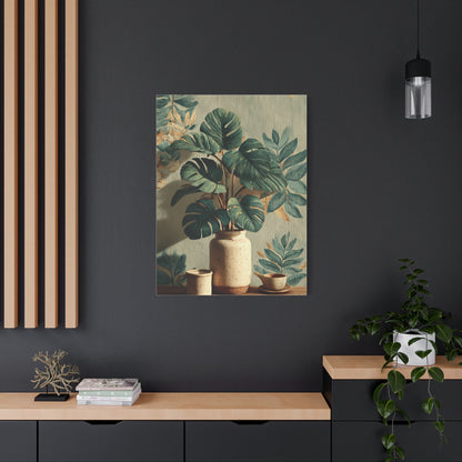 Tropical Green Botanical Still Life Wall Art & Canvas Print