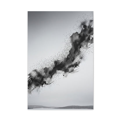 Abstract Ink Motion Romance Minimal Wall Art & Canvas Print