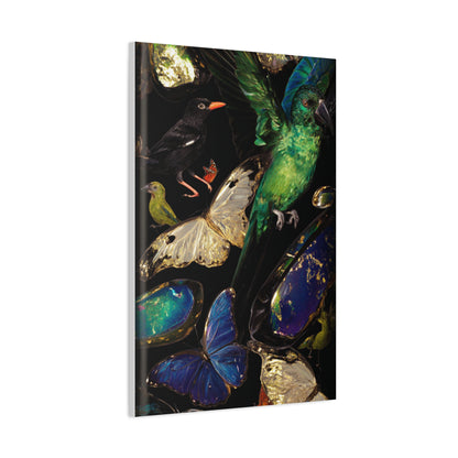 Jewel Tone Birds and Butterflies Wall Art & Canvas Print
