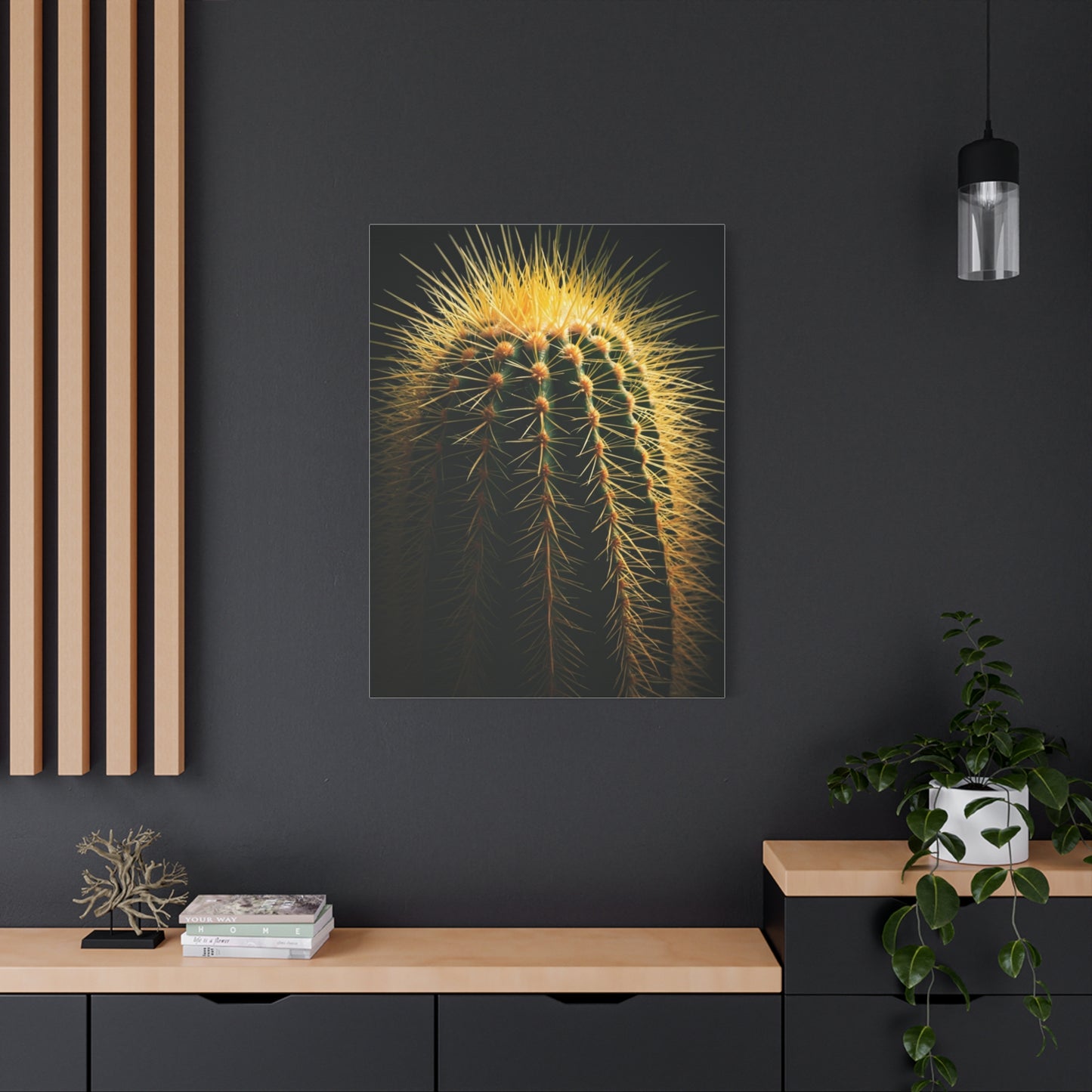 Desert Stone Barrel Cactus Wall Art & Canvas Prints