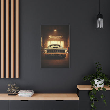 Plymouth Barracuda Cuda Vintage Garage Wall Art & Canvas Prints