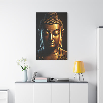 Shadow Glow Buddha Meditation Portrait Wall Art & Canvas Prints