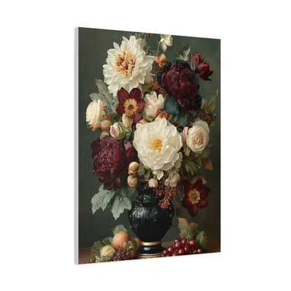 Classic Floral Still Life Elegance Wall Art & Canvas Print