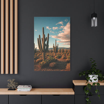 Golden Desert Saguaro Panorama Wall Art & Canvas Prints