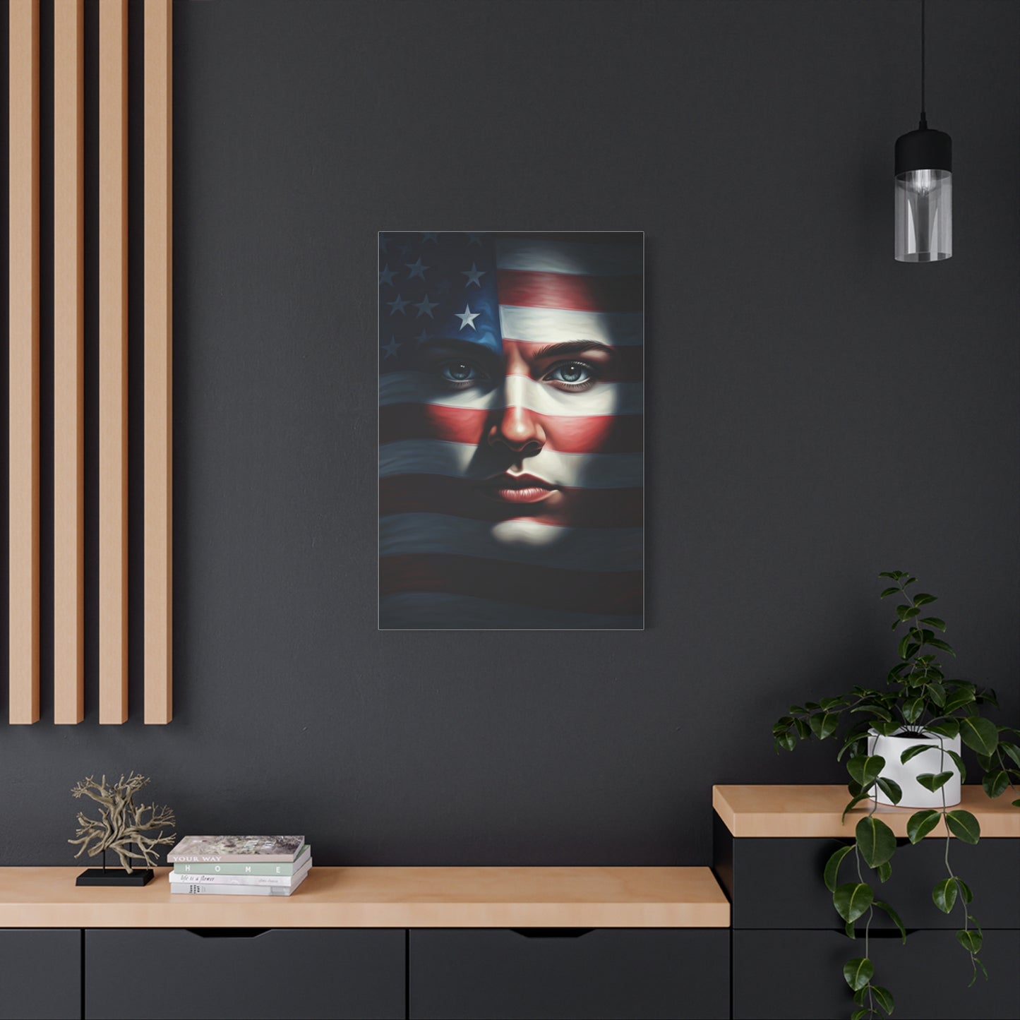 Stars and Stripes Face of Freedom Wall Art & Canvas Prints