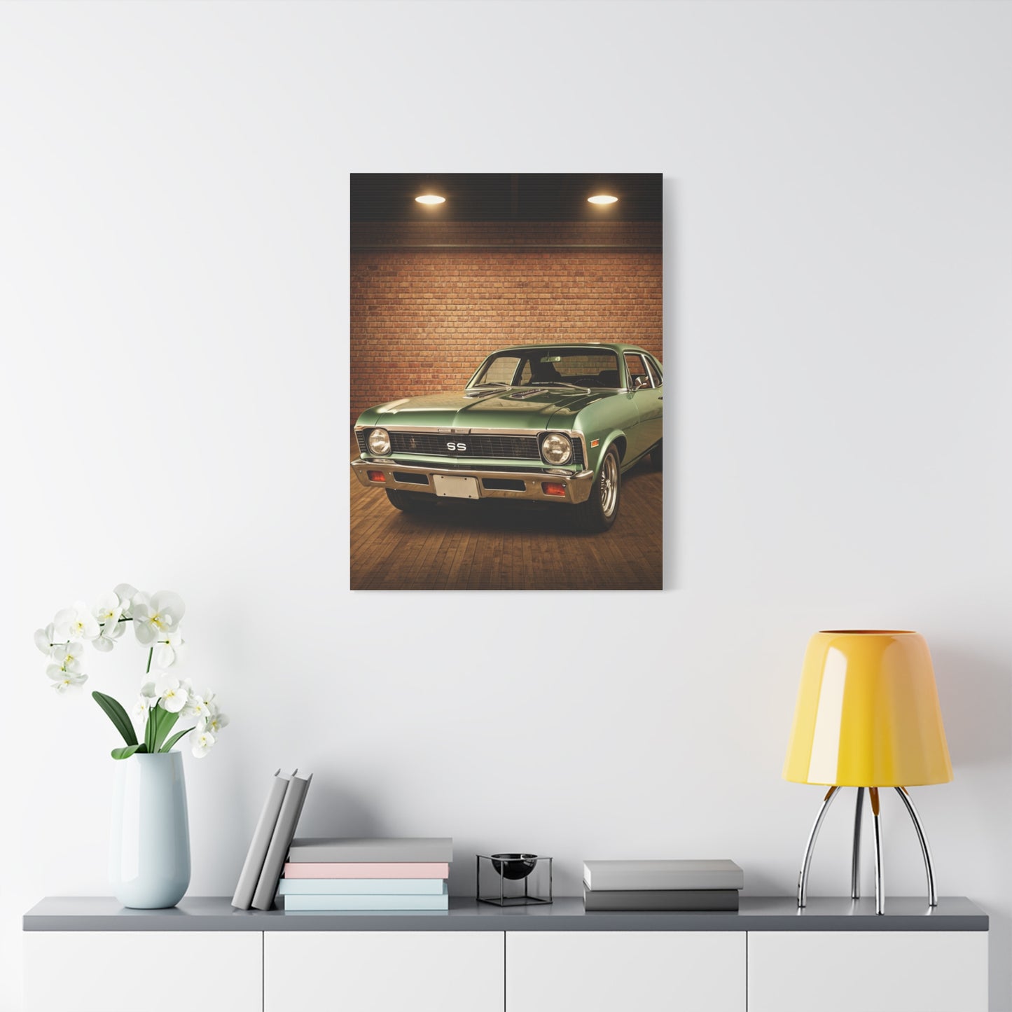 Chevrolet Nova SS Warehouse Muscle Wall Art & Canvas Prints