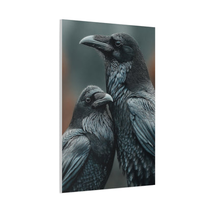 Raven and Crow Portrait – Shadow Companions Wall Art & Canvas Print