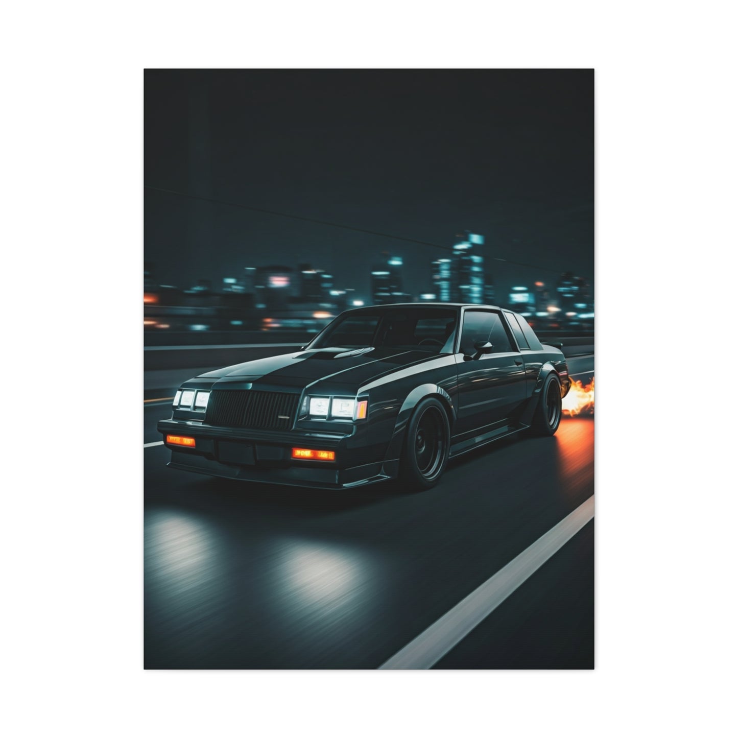 1987 Buick Regal GNX Midnight Turbo Assault Wall Art & Canvas Prints