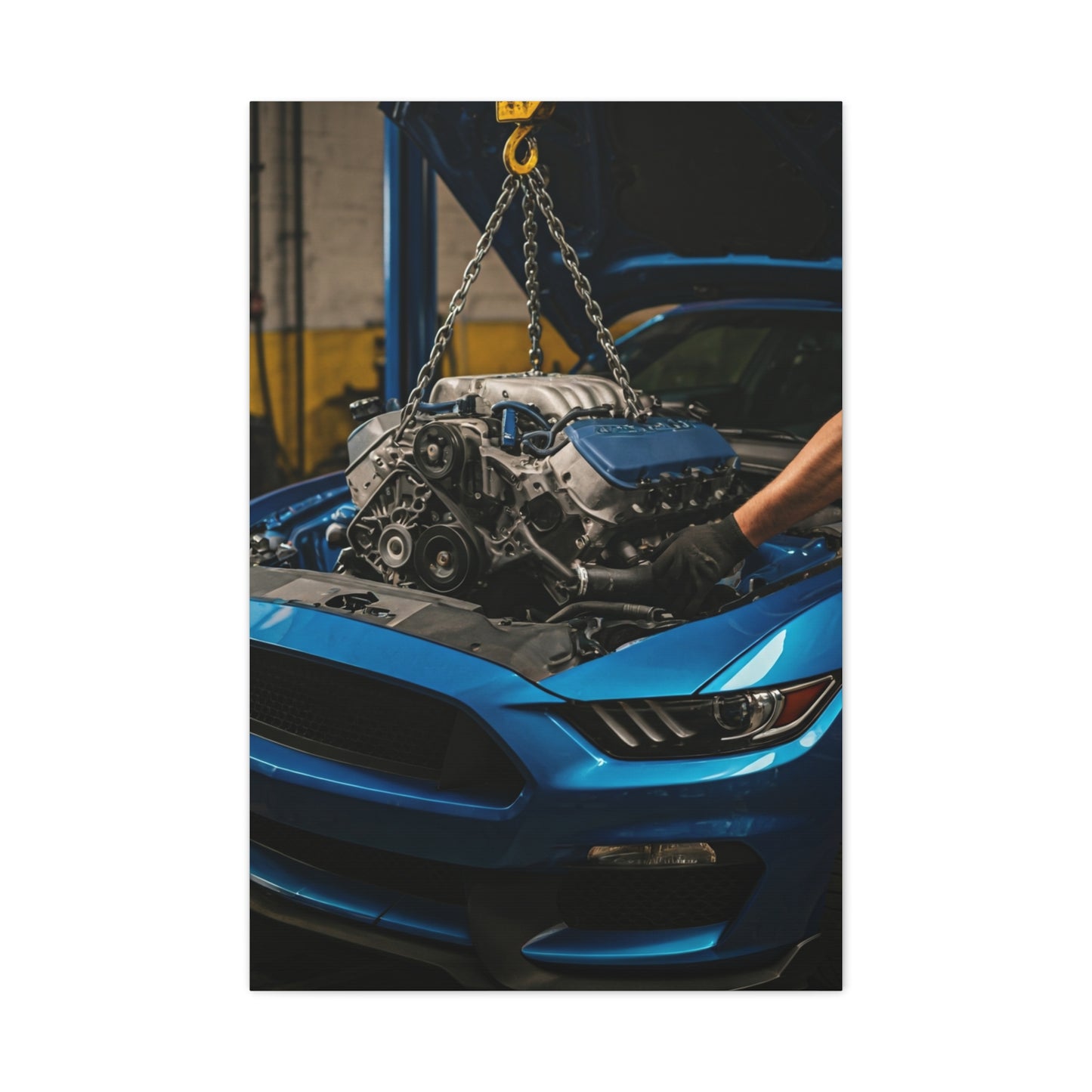 Ford Mustang Shelby GT350 Performance Build Workshop Wall Art & Canvas Prints